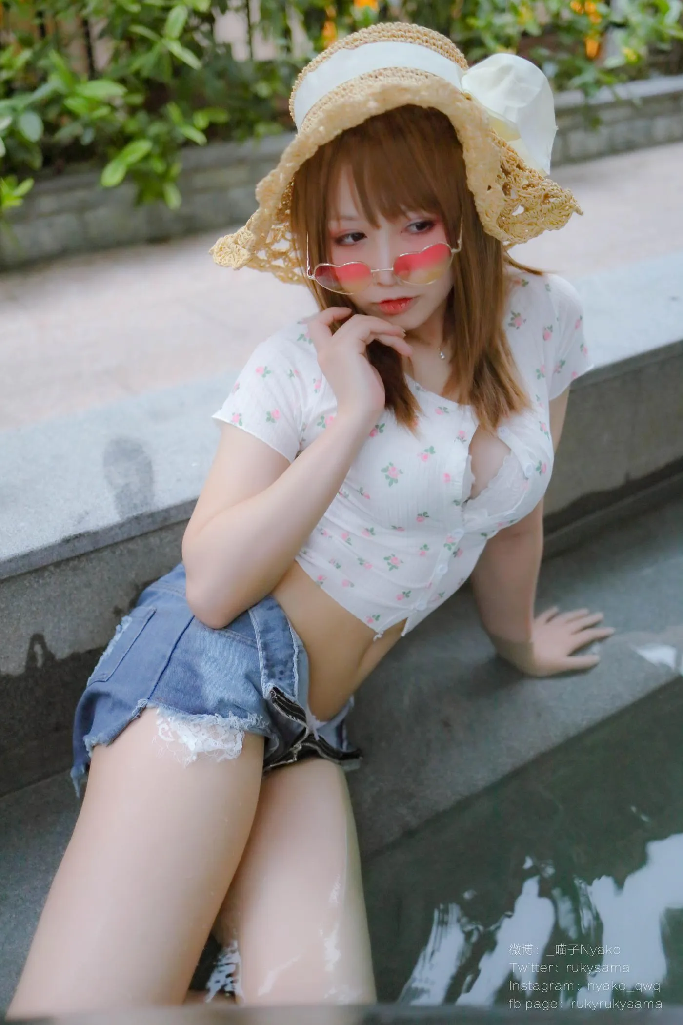 Nyako喵子 – NO.27 温泉蕾丝睡衣-温泉 [80P]插图